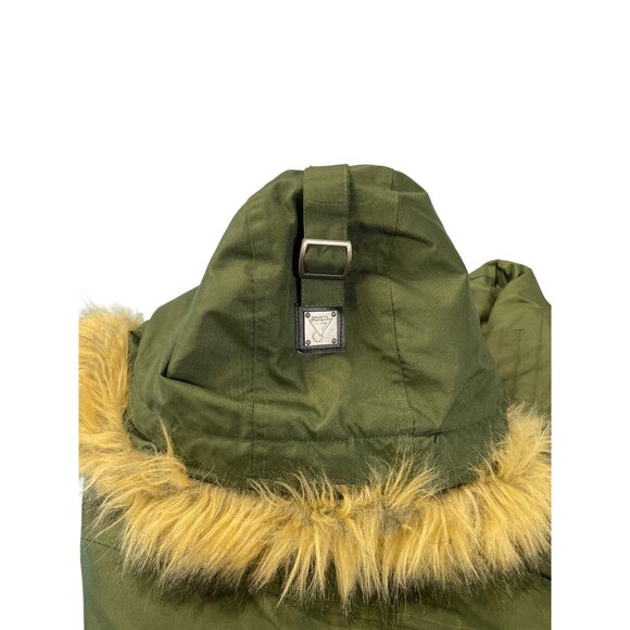 AWAKND LAND 3XL Mens Green Parka Faux Fur Hood WINTER COAT SIZE 3XL SKU 9294 - Picture 13 of 16